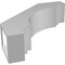 Ekena Millwork 5-in. W x 18-in. D x 18-in. H Pescadero Architectural Grade PVC Knee Brace BRCP05X18X18PEC - alternate 5